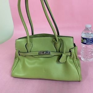 Hermès inspire green vintage bag
